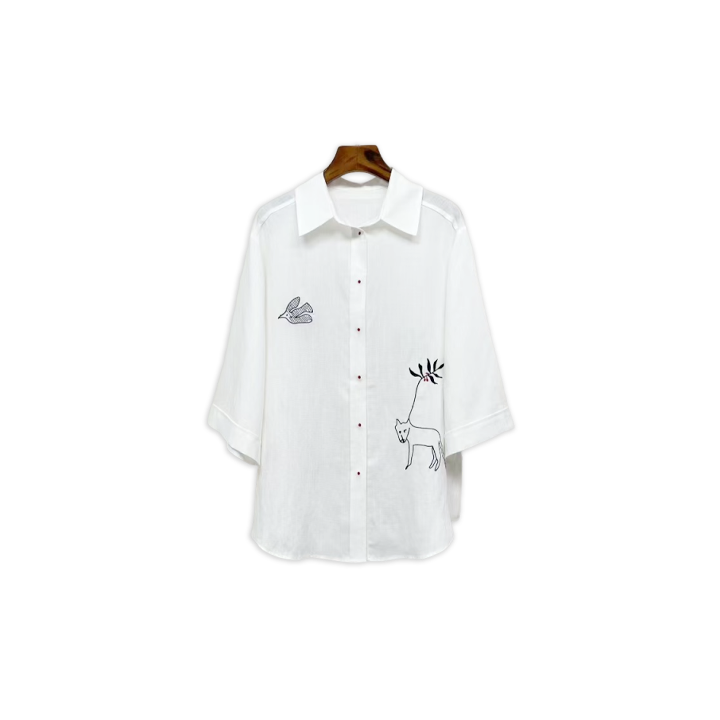 L0ew* three-quarter sleeve shirt